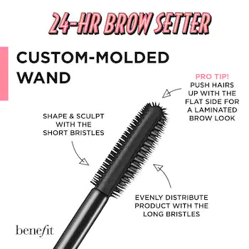 24-HR Brow Setter Clear Brow Gel with Lamination Effect